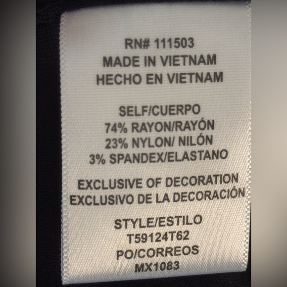 A.U.W. Women's Dark Blue gold Buttoned Vest size large - Picture 5 of 5